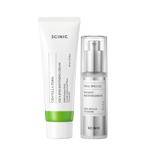 싸이닉() [진정세트] 병풀 PDRN 수딩 크림  80ml+히알 스피큘 150 샷 50ml 상품 이미지