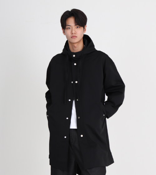 Дождевик-сафари с капюшоном 3color (Black)