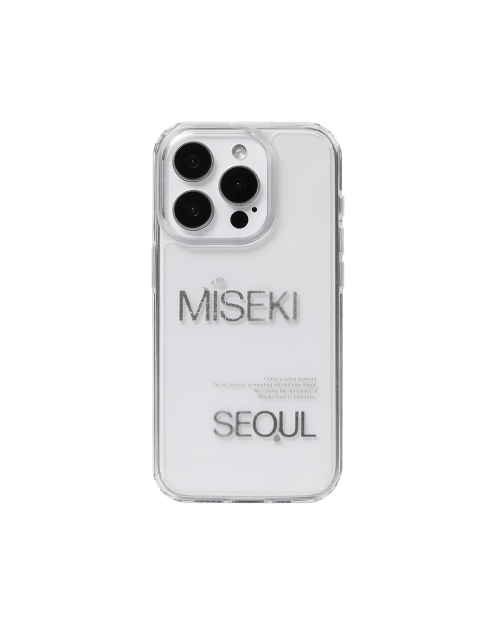 Misekiseoul graphic case 02 CLEAR BLACK
