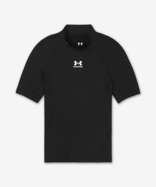 Футболка UNDER ARMOUR с воротником-стойкой Black / 816222TRVY31000