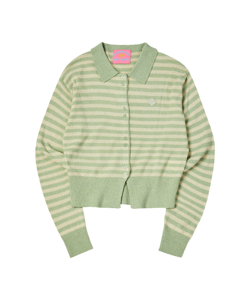 W SPRING BUTTON CARDIGAN [MINT]