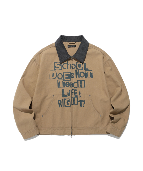 DNT WORK JACKET_BEIGE(IK2FSMJ201A)