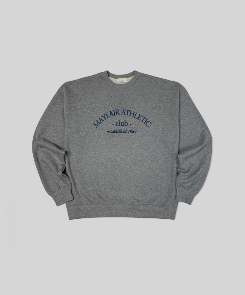 650г Mayfair вышитый свитшот — Melange Grey