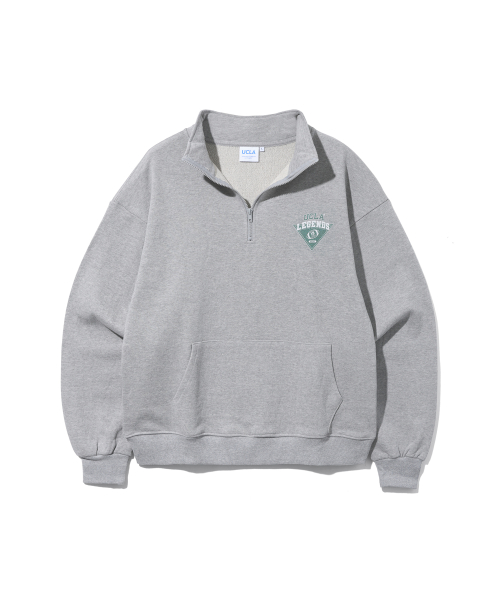 UCLA Vintage Small Logo полузастёжка — M-Grey (UZ2LTEF)