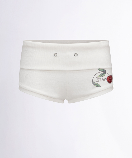 스컬프터(SCULPTOR) [Sculptor X Ed Hardy] Cherry Shorts White