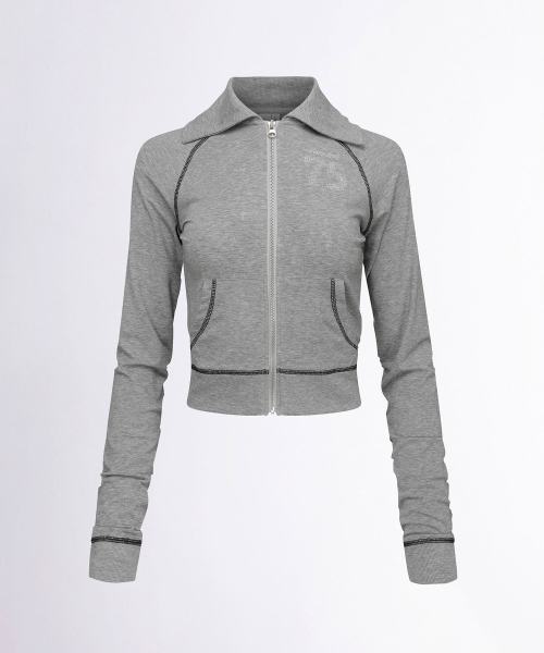 [Sculptor X Ed Hardy] Jersey Track Zip-Up Melange Gray