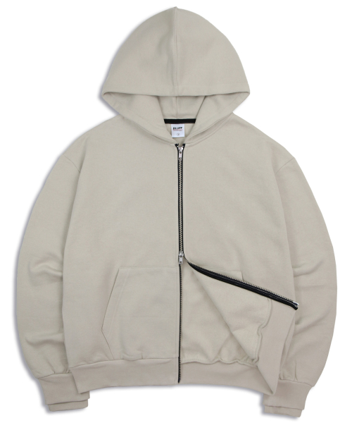 cropped hoodzip-up [BEIGE]