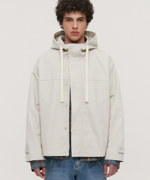 cotton hood куртка light grey