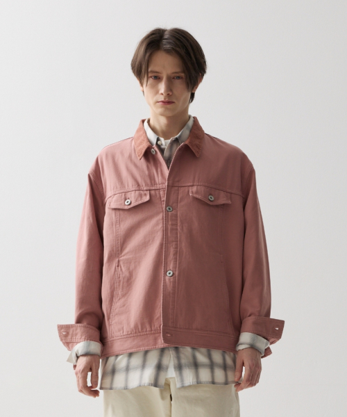 BASIS TRUCKER JACKET PINK