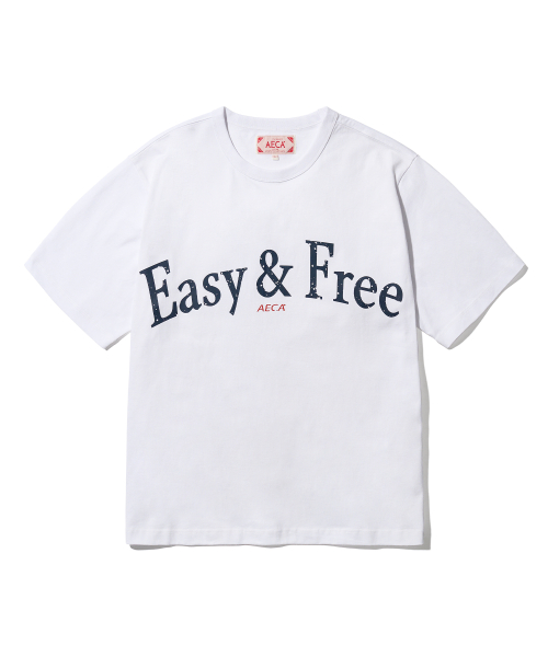 에이카화이트() EASY&FREE HALF SLEEVE TEE-WHITE 상품 이미지