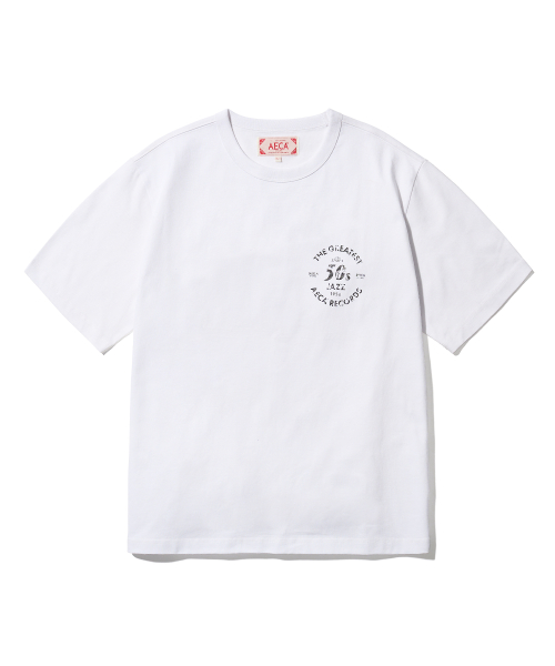 에이카화이트() AECA 50S JAZZ HALF SLEEVE-WHITE 상품 이미지
