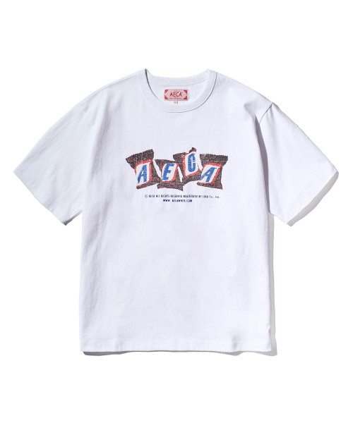 에이카화이트() AECA CHOCOLATE BAR HALF SLEEVE-WHITE 상품 이미지