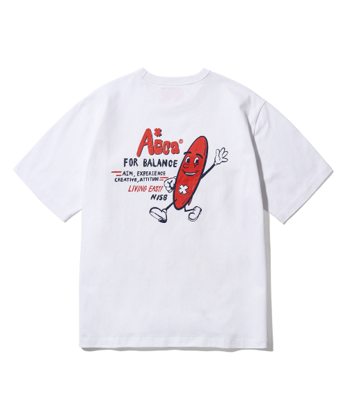 에이카화이트() CLOVER BOY SURFER HALF SLEEVE-WHITE 상품 이미지