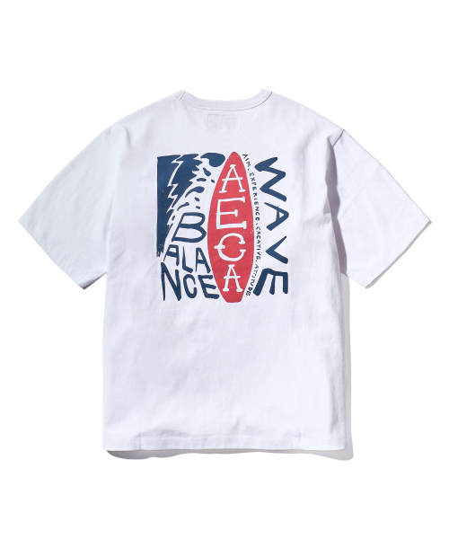 에이카화이트() BALANCE WAVE WAVE HALF SLEEVE-WHITE 상품 이미지