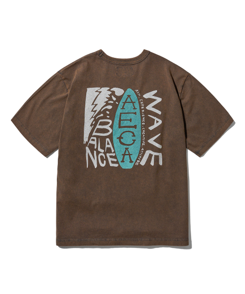 에이카화이트() BALANCE WAVE WAVE HALF SLEEVE-SUNFADE CHARCOAL 상품 이미지