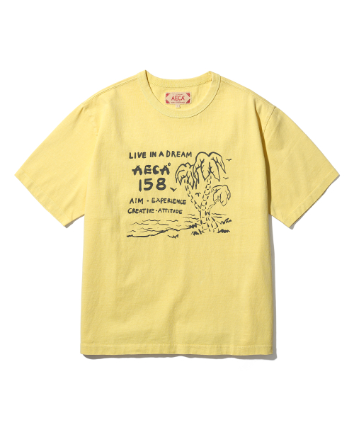 에이카화이트() AECA ON THE COAST HALF SLEEVE-WASHED YELLOW 상품 이미지