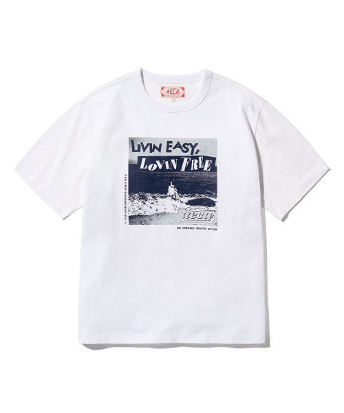에이카화이트() LIVIN EASY LOVIN FREE HALF SLEEVE-WHITE 상품 이미지