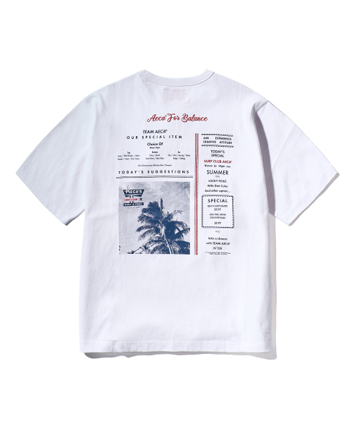 에이카화이트() AECA SURF CLUB HALF SLEEVE-WHITE 상품 이미지