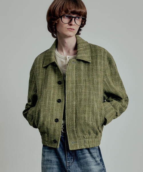 MTT cotton tweed blue куртка green