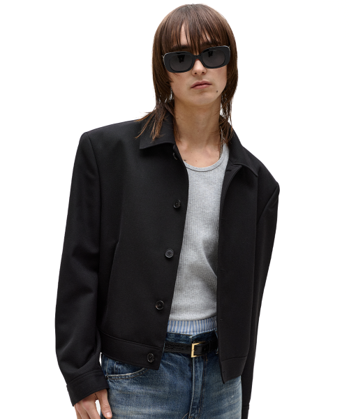 wool куртка black