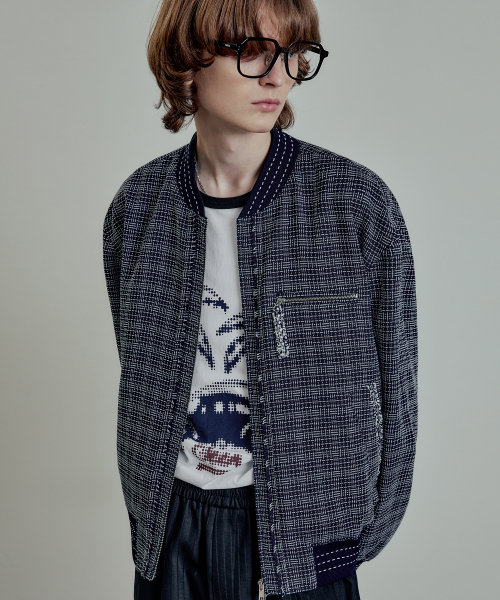 tweed куртка navy
