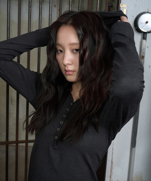 button long [ black]