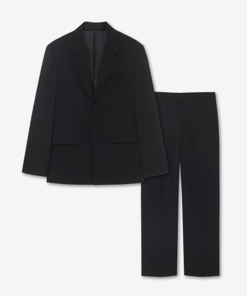 [SET][COUTURE]Oversized fit twill jacket wide Set Up