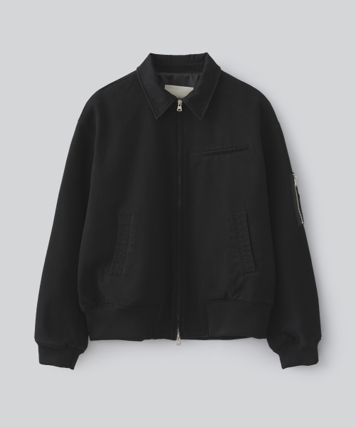 washed MA-1 куртка ( black)
