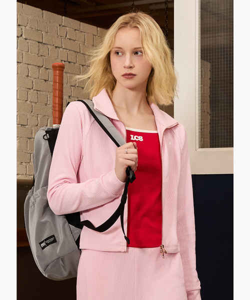 slim zip-up - pink(QQ122OFT22)