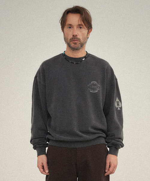 더블유엠씨() 조디악 맨투맨_CHARCOAL GREY 상품 이미지