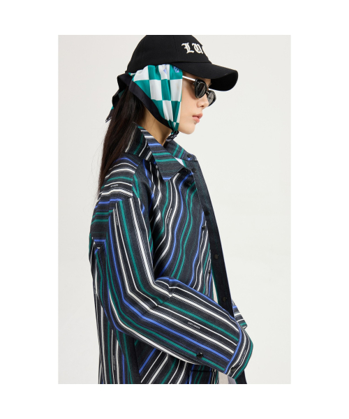 Striped Printed Shirt-type Jumper (multi color) LFUAS25120XXX