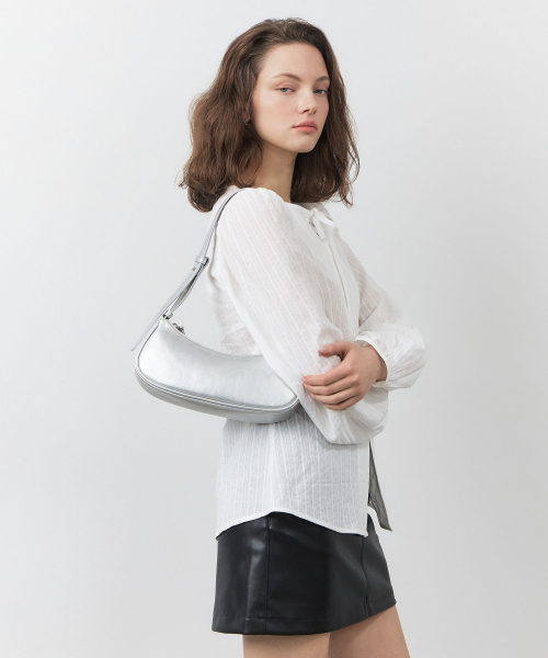 VEGAN LEATHER ROUND MINI SHOULDER