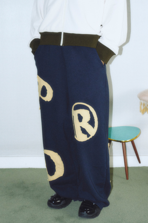 PRDA BIG PATCH LOGO WIDE PANTS NAVY