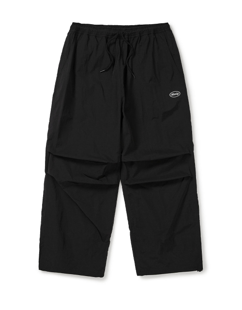 [Mmlg] NYLON WIDE PANTS (BLACK)