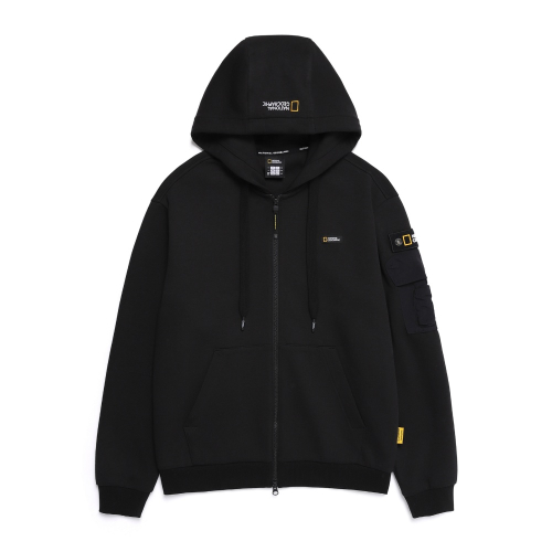 N251UFT950 hood zip-up CARBON BLACK