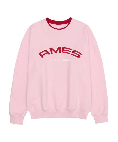 아메스 월드와이드(AMES-WORLDWIDE) LAYERED NECK SWEATSHIRT