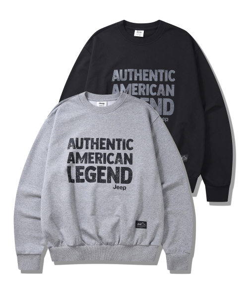 지프() 빈티지 레터링 맨투맨 4COLOR (JP5TSU821) 상품 이미지