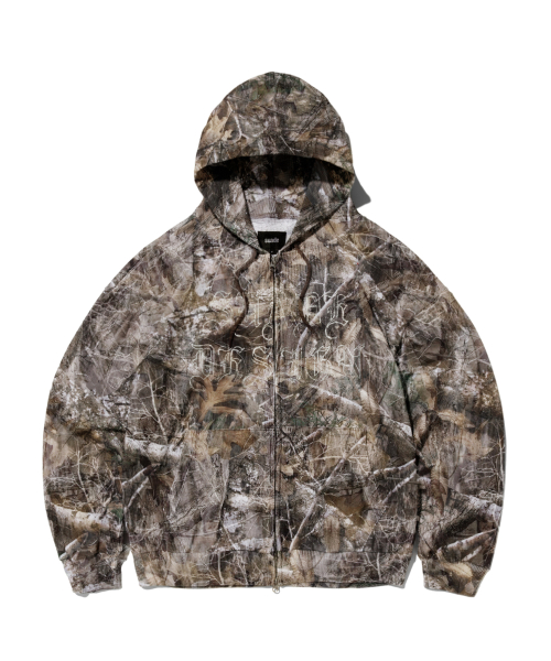 THERMAL CAMO HOOD ZIP UP [TREE CAMO]