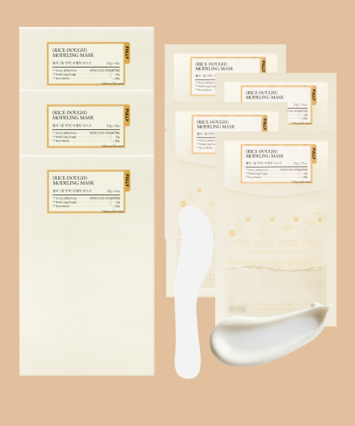 풀리() 쌀 반죽 모델링 마스크팩 3세트 (50g 4매 X 3박스) 상품 이미지