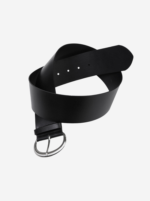 ★CERRIC★COW SKIN WIDE BELT★1521_1520★Black_White★韓国★ CERRIC COW SKIN WIDE BELT