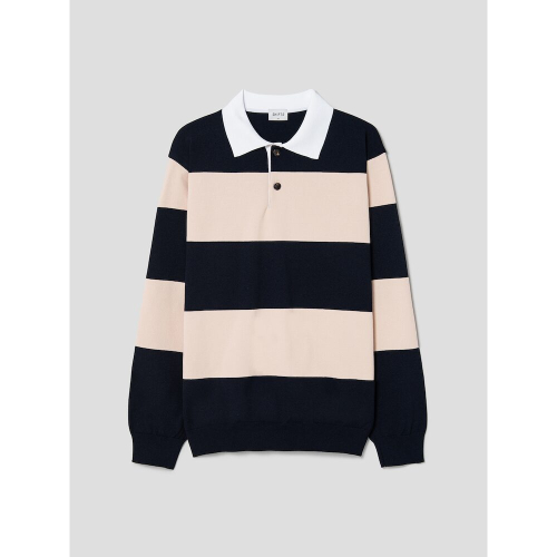 Block Pattern Polo Yellow