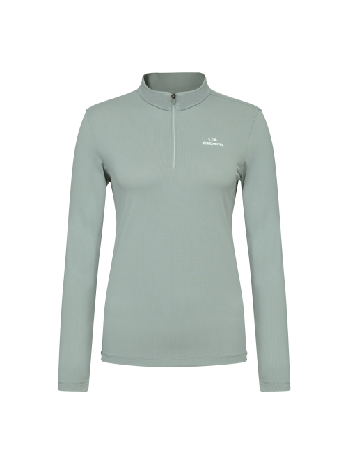 POP однотонный женский с длинным рукавом футболка _ Light Khaki