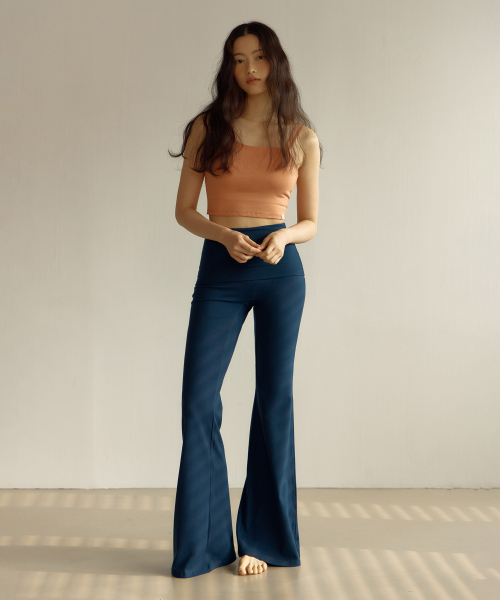 High Waist Bootcut брюки (Deep sea)