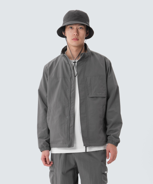 Ветровка Cample с воротником-стойкой (S25SMCWB12) Dark Gray
