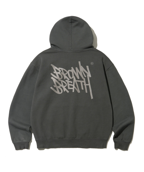 PIGMENT TAG HOODIE - CHARCOAL