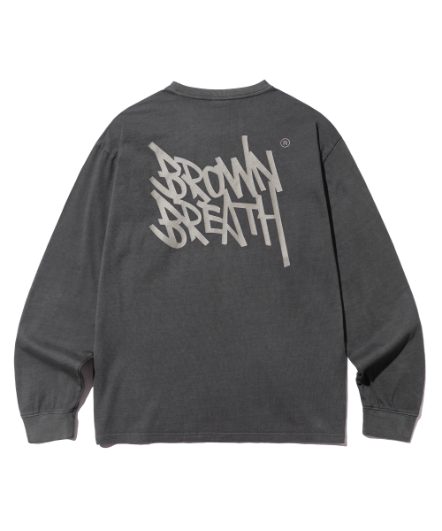 TAG PIGMENT LONGSLEEVE - CHARCOAL