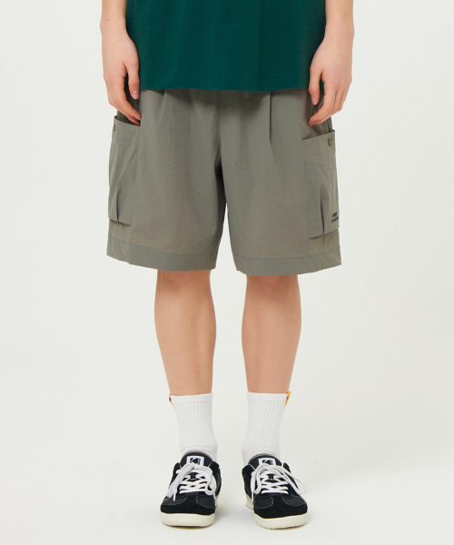 Essential тканые шорты с карманами 3/4 — Khaki