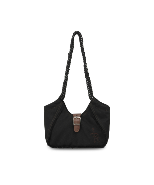 Сумка на плечо Herringbone Chain Cozy BLACK