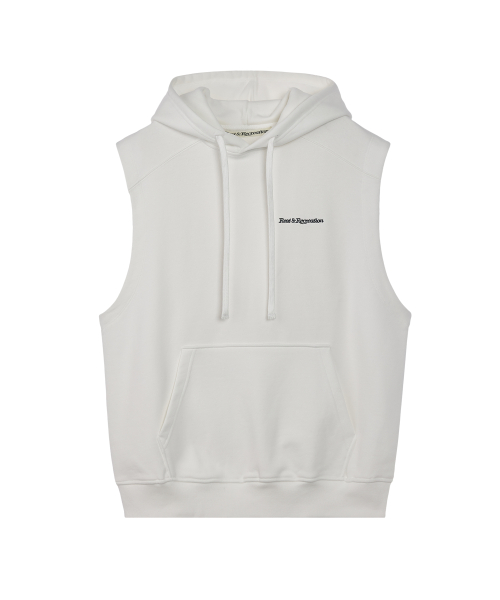 SLEEVELESS HOOD - WHITE