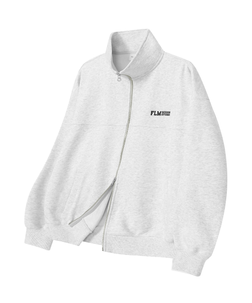 Худи на молнии FLM Studio - Light Grey
